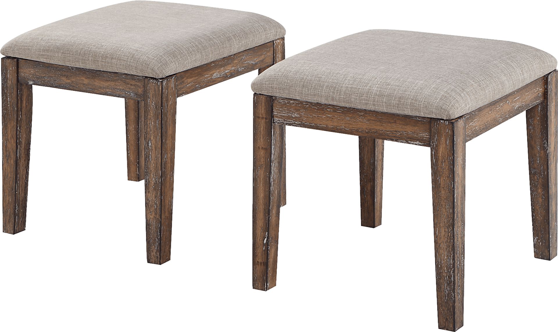 Aneran Brown Accent Stools, Set of 2 - Image 1