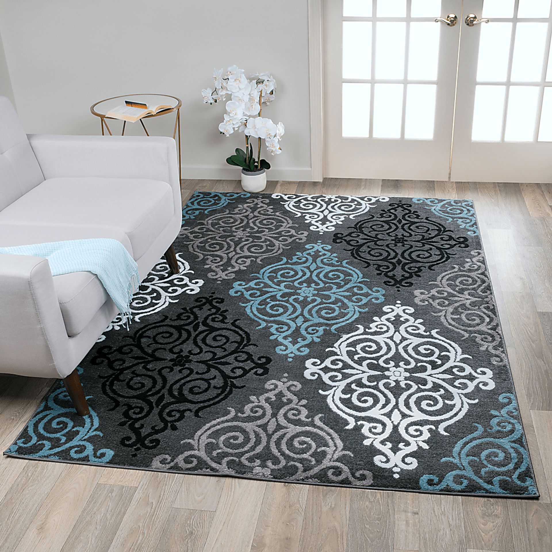 Aneres Gray 7'10 x 10'2 Rug - Image 4