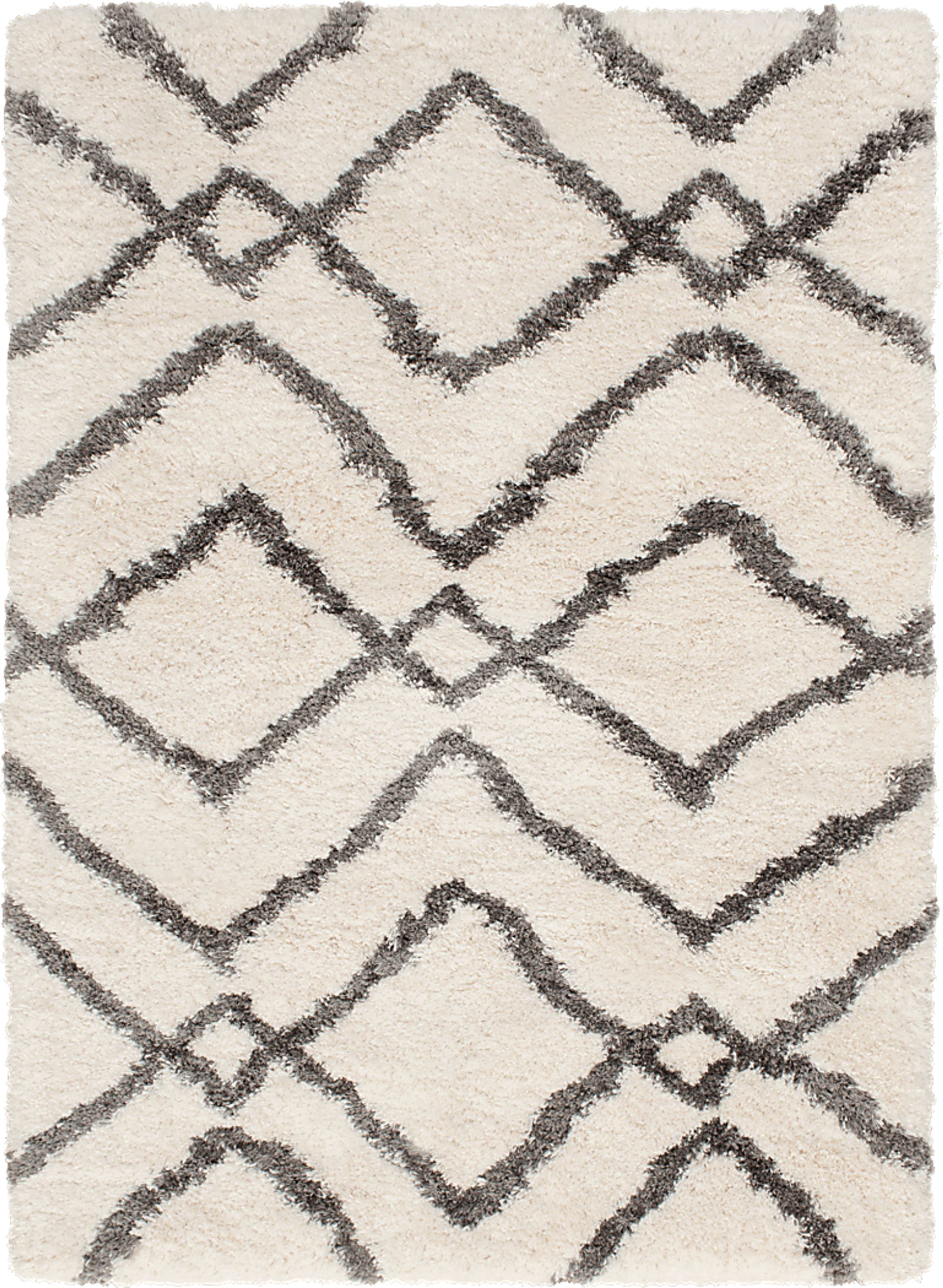 Anesha White 7'10 x 9'10 Rug - Image 1