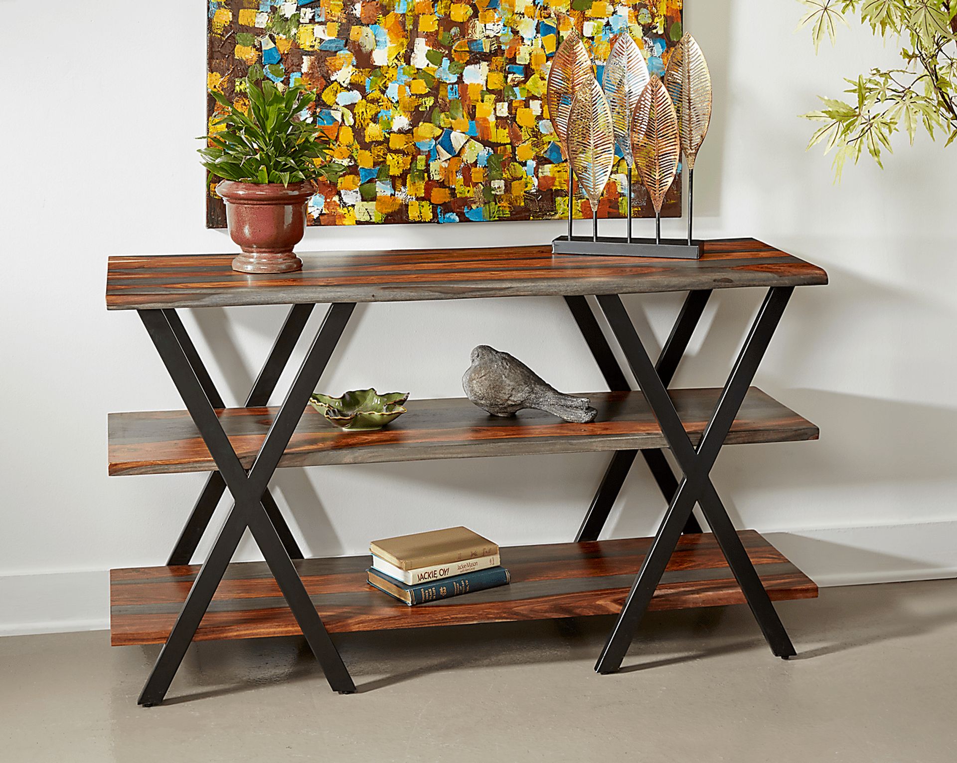 Angelan Brown Sofa Table - Image 7