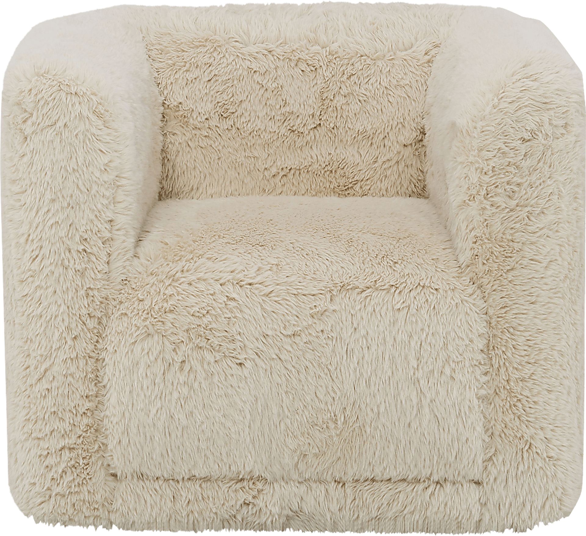 Angelfisha Beige Swivel Accent Chair - Image 3