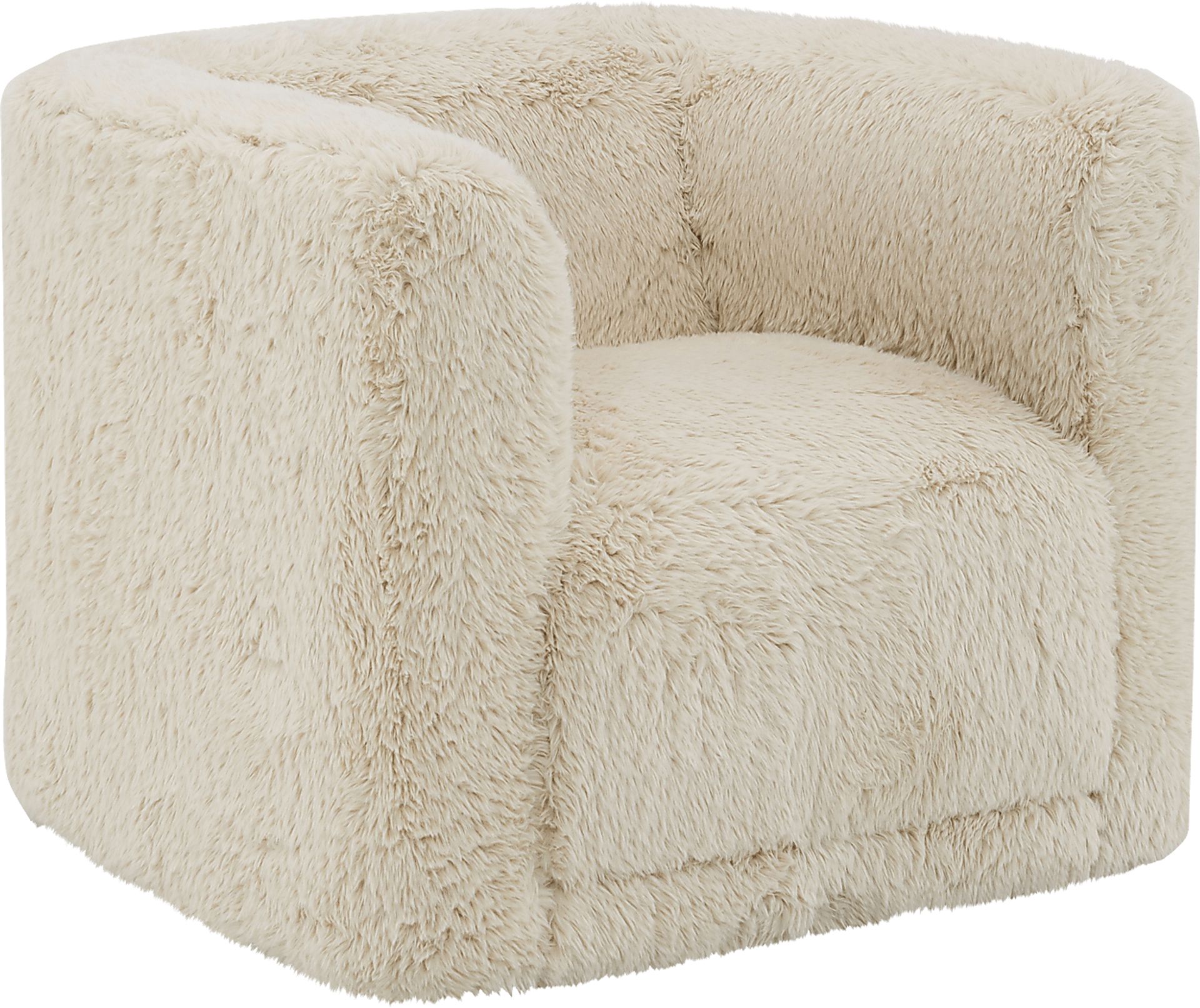 Angelfisha Beige Swivel Accent Chair - Image 1