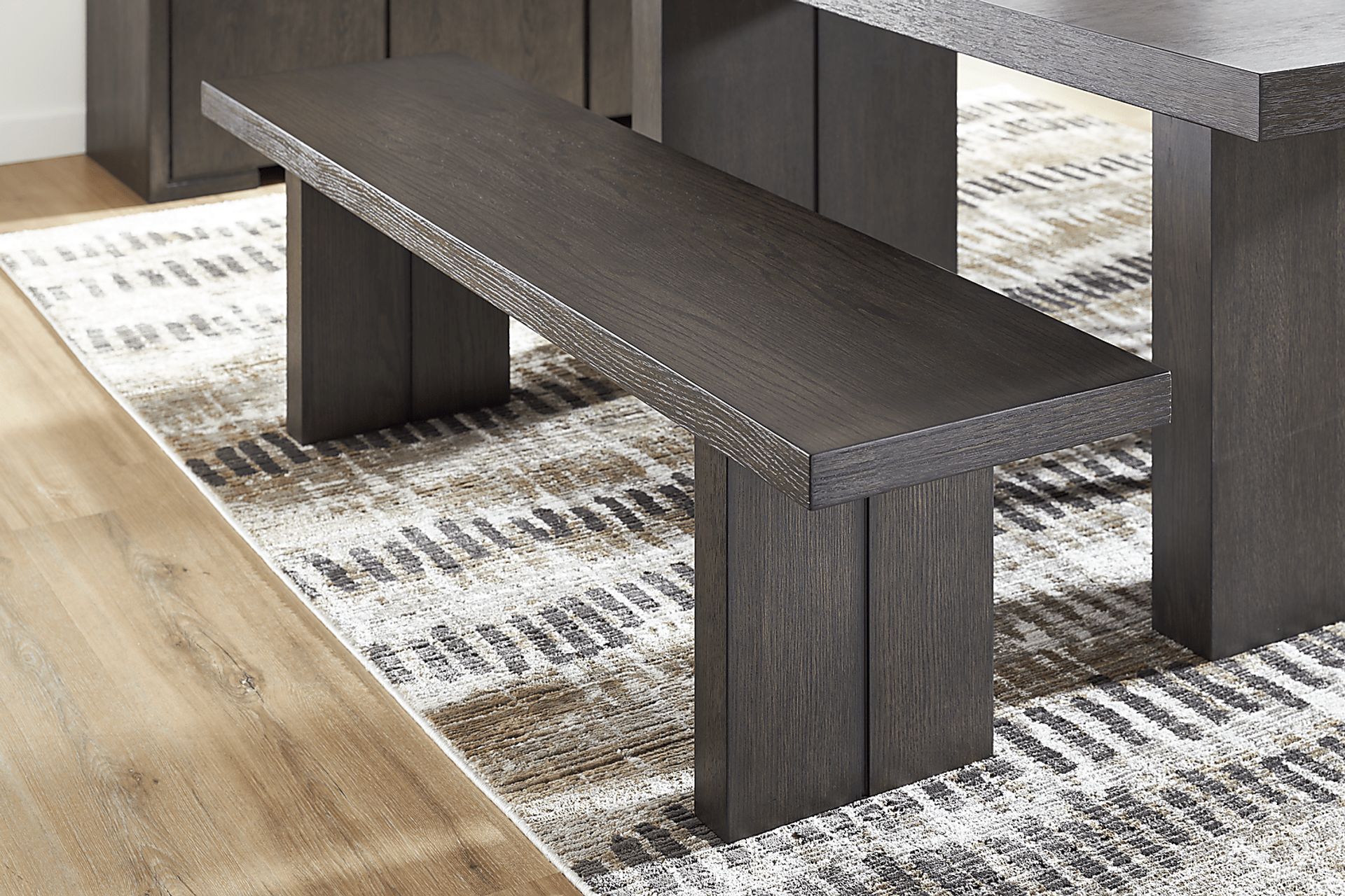 Angelica Brown Dining Bench - Image 2
