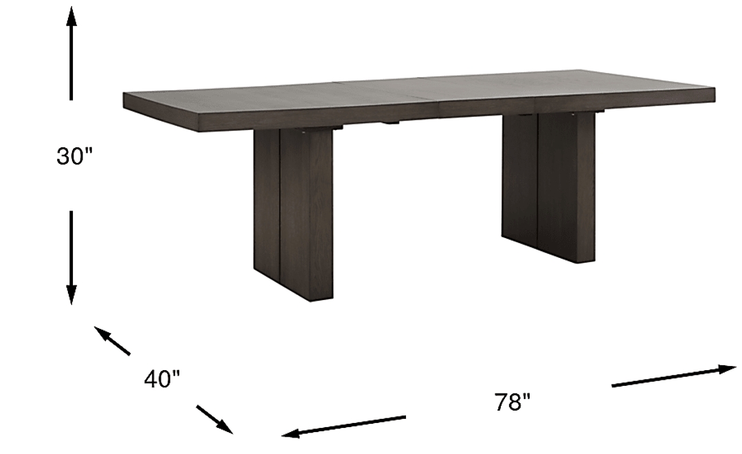 Angelica Brown Dining Table