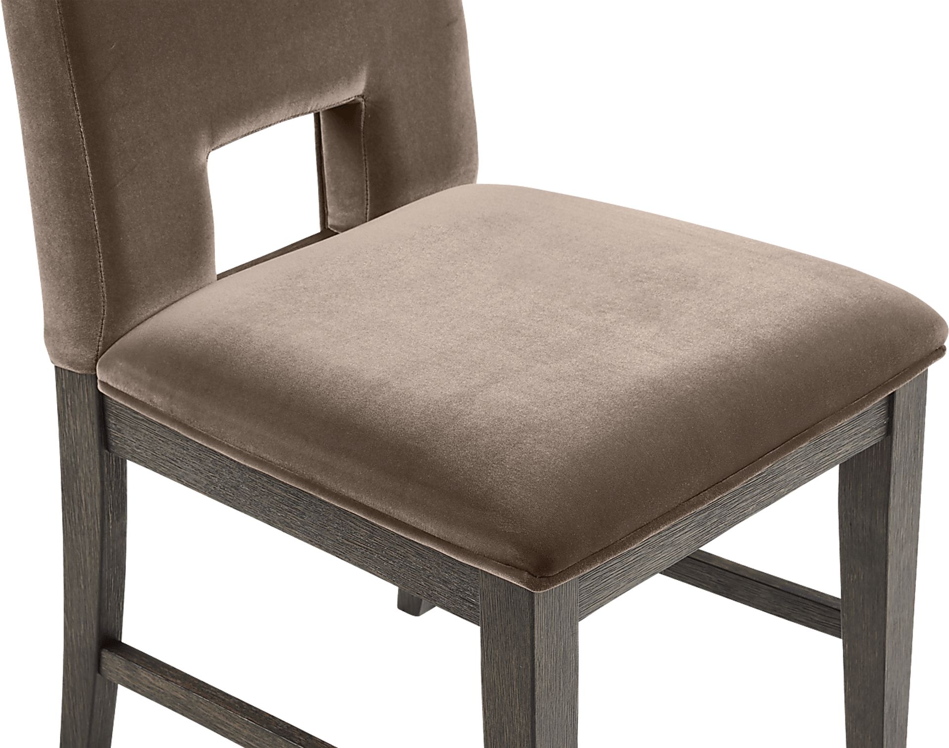 Angelica Brown 5 Pc Dining Room with Gray Side Chairs - Image 7