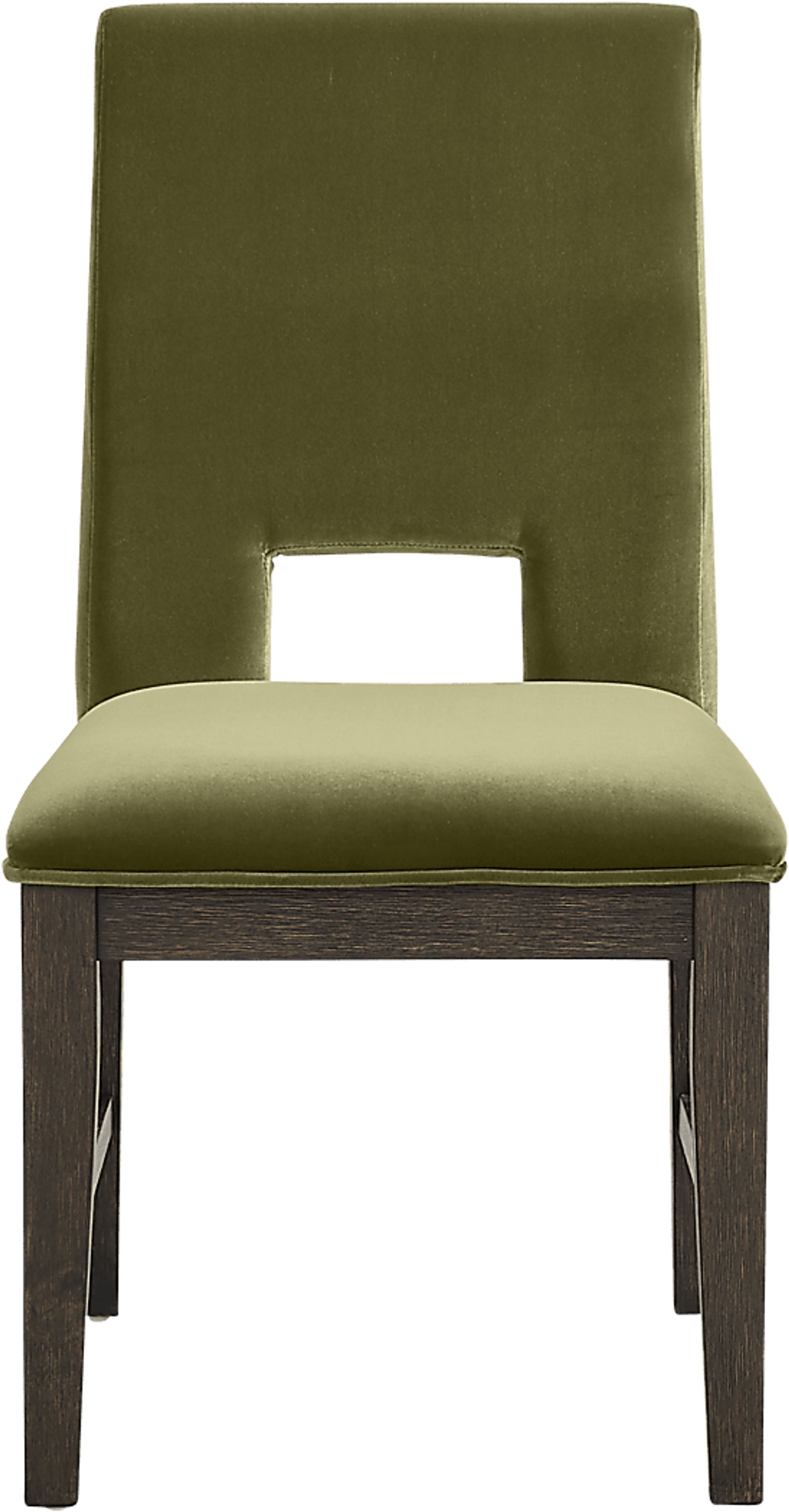 Angelica Brown 5 Pc Dining Room with Green Side Chairs - Image 6
