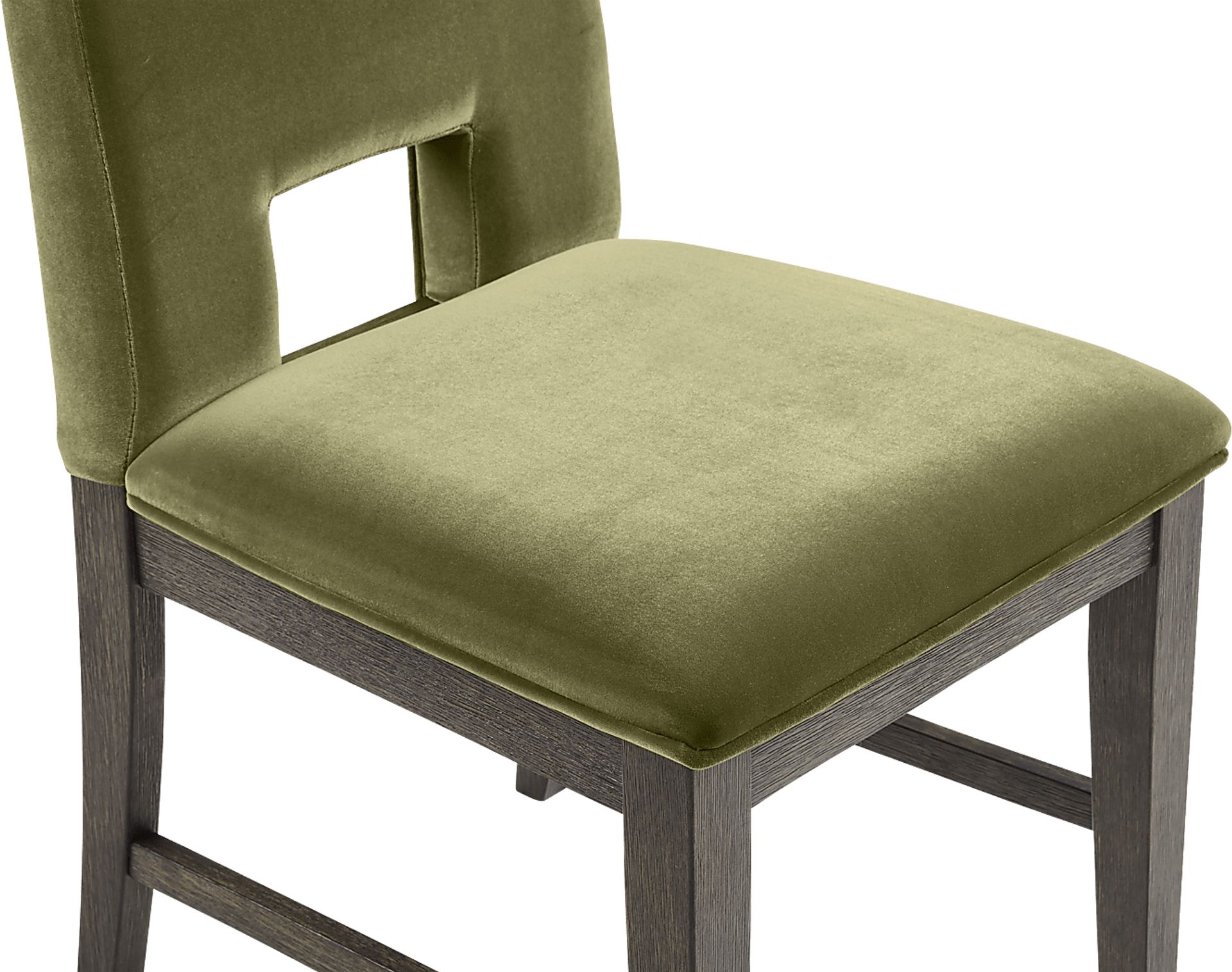 Angelica Brown 5 Pc Dining Room with Green Side Chairs - Image 7