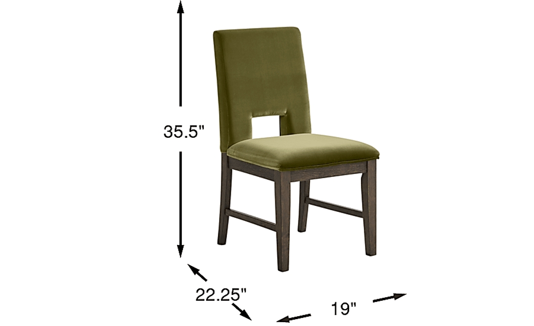 Angelica Green Side Chair