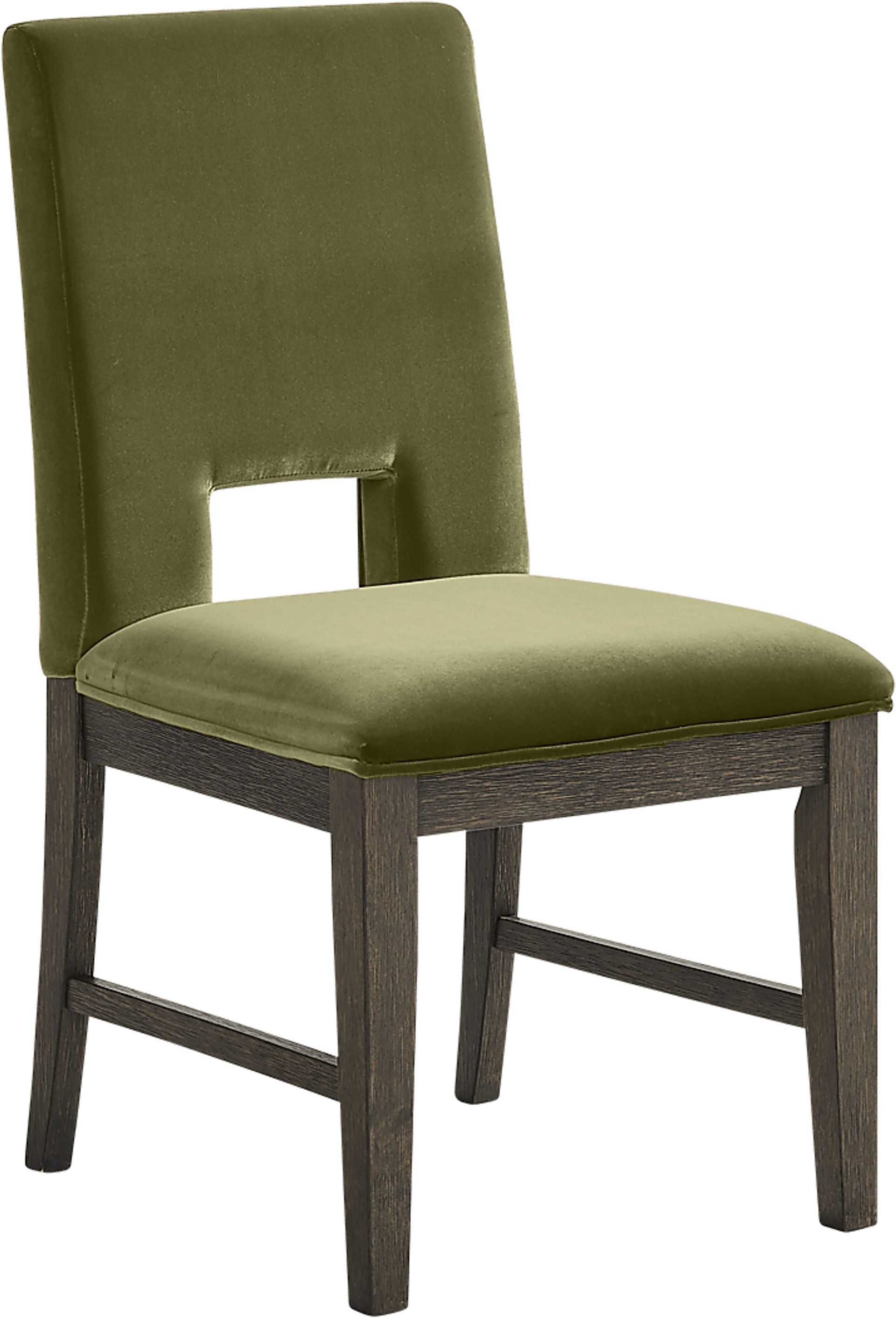 Angelica Brown 5 Pc Dining Room with Green Side Chairs - Image 4