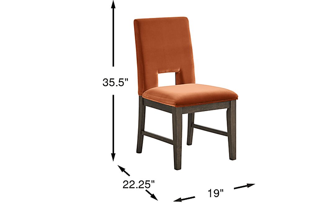 Angelica Orange Side Chair