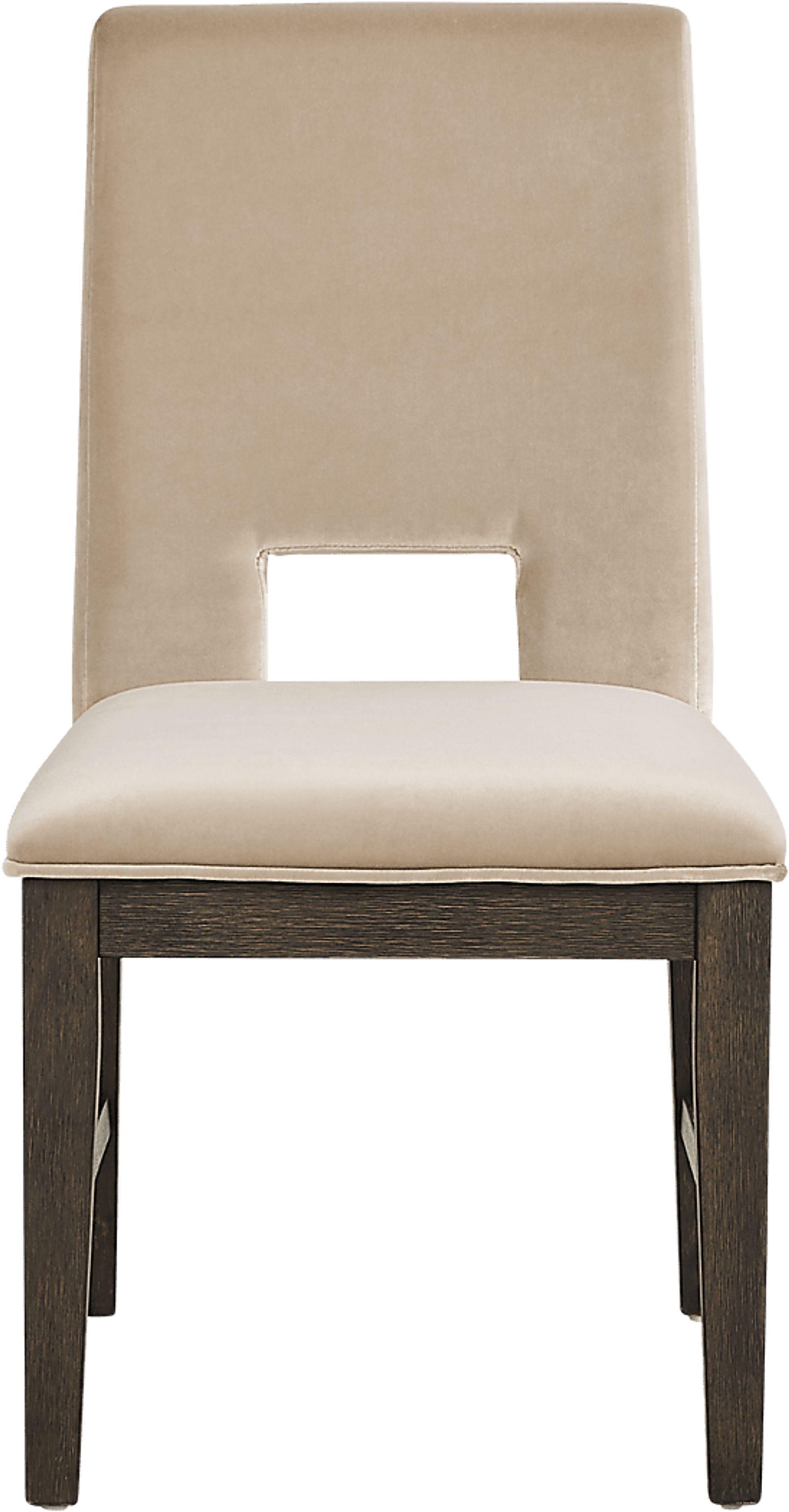 Angelica Brown 5 Pc Dining Room with Tan Side Chairs - Image 6