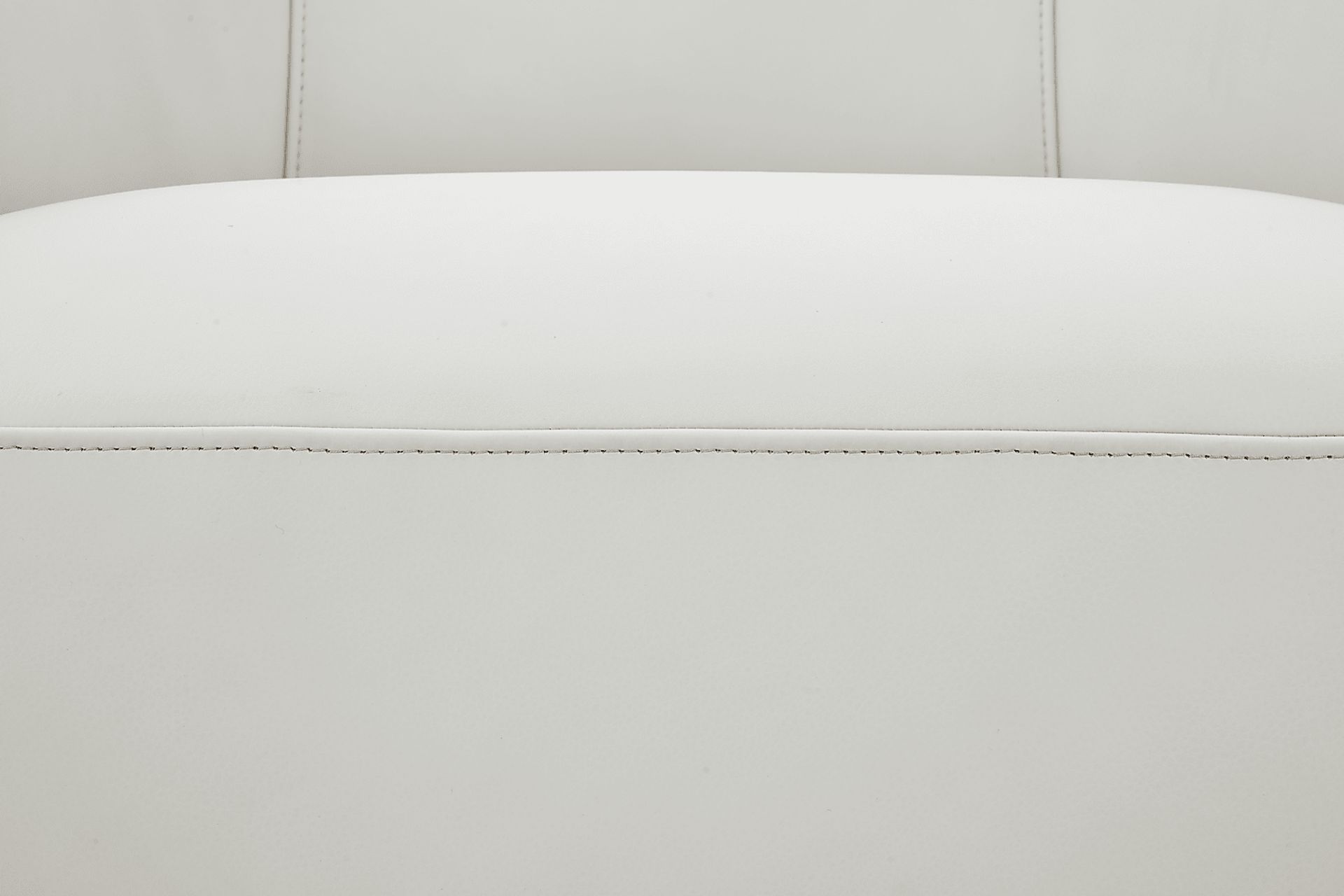 Angelini Ivory Leather Swivel Chair - Image 6