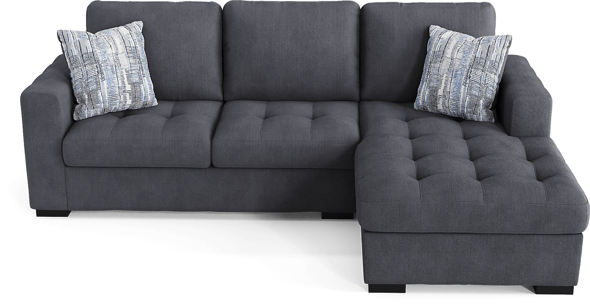 Angelino Heights Blue 2 Pc Sleeper Sectional - Image 5