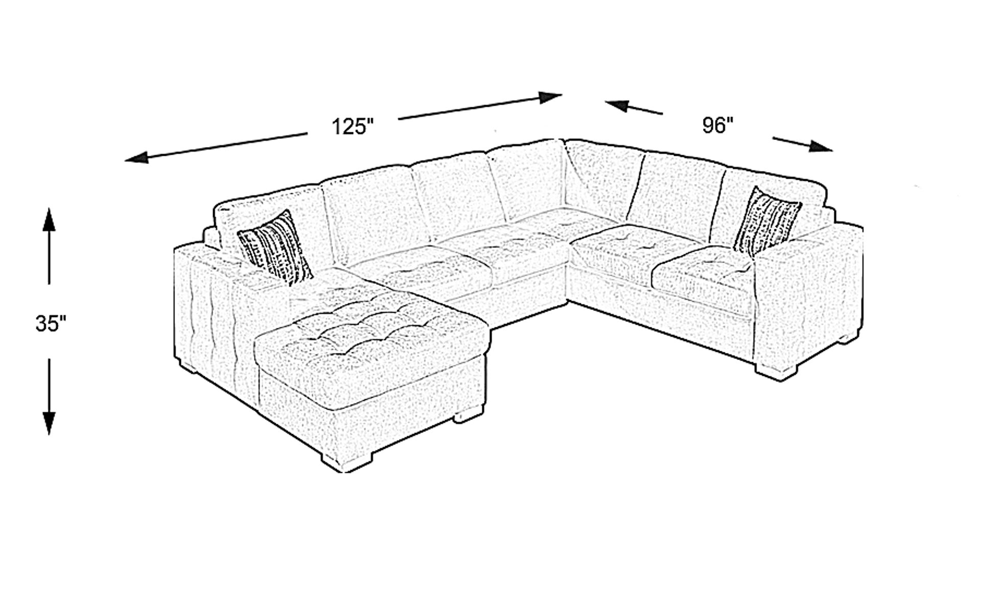 Dimension Image. Please refer to the Dimension Tab on this page for dimension details.
