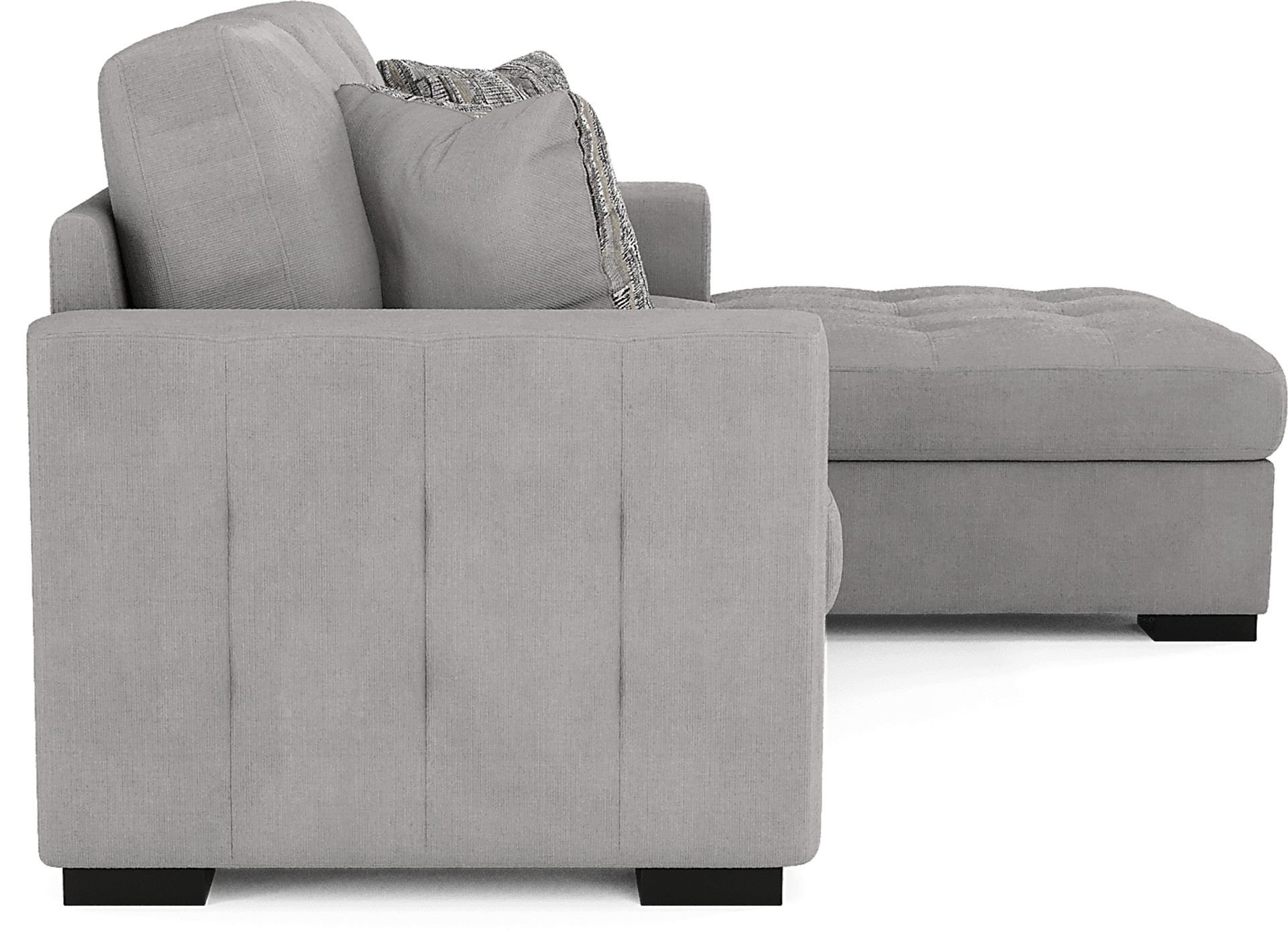 Angelino Heights Gray 2 Pc Sleeper Sectional - Image 6