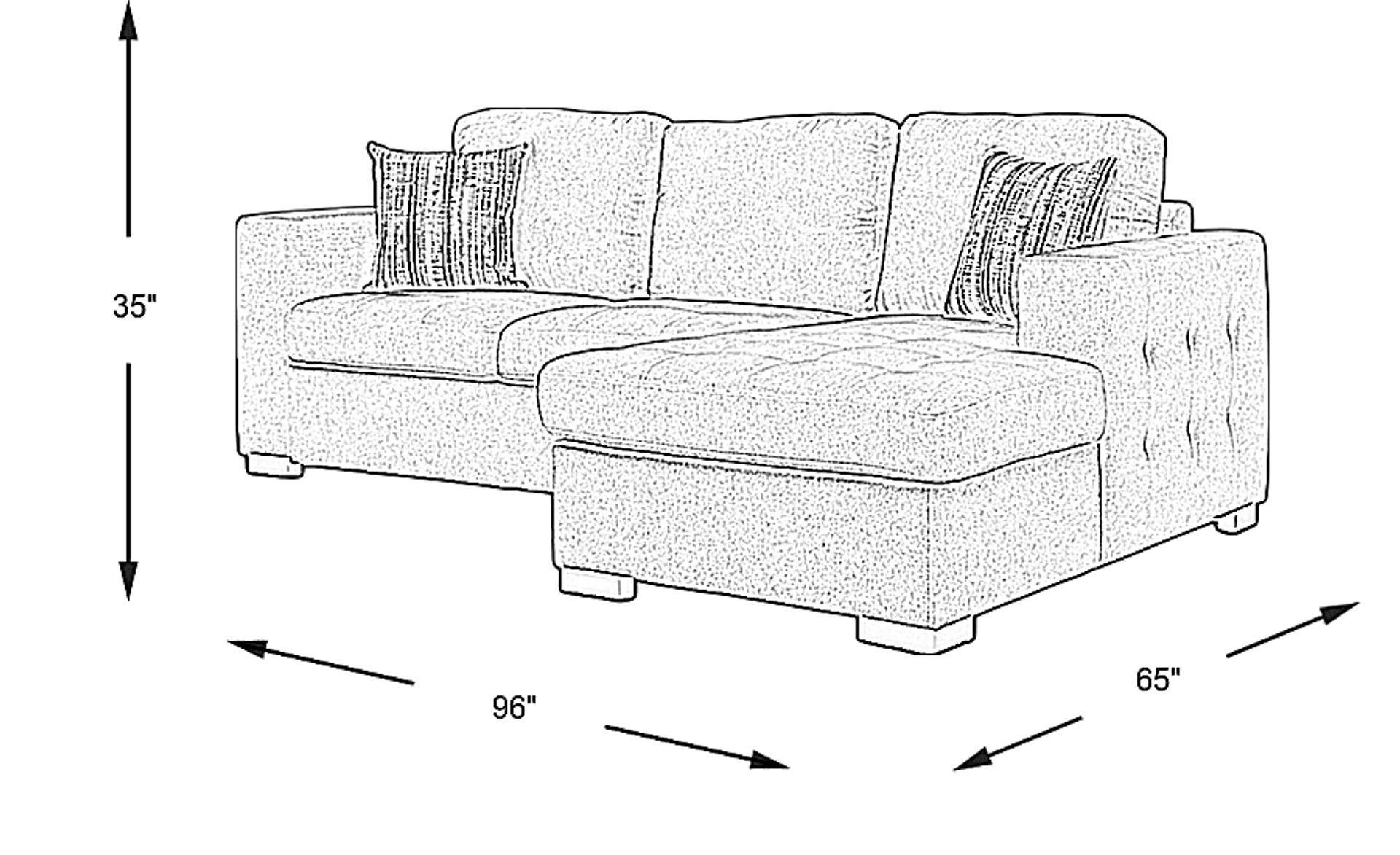Dimension Image. Please refer to the Dimension Tab on this page for dimension details.