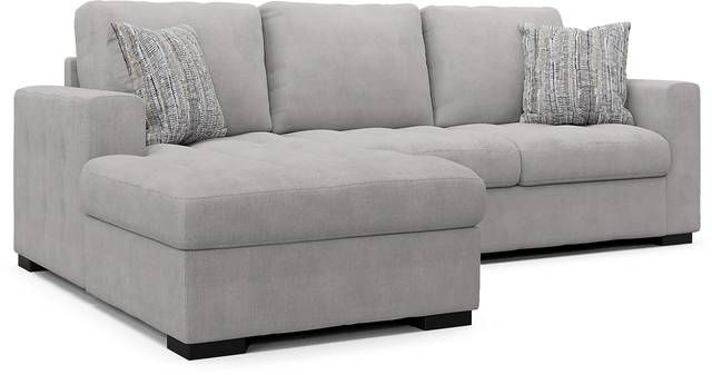 Angelino Heights Gray 2 Pc Sleeper Sectional - Thumbnail - Image 3