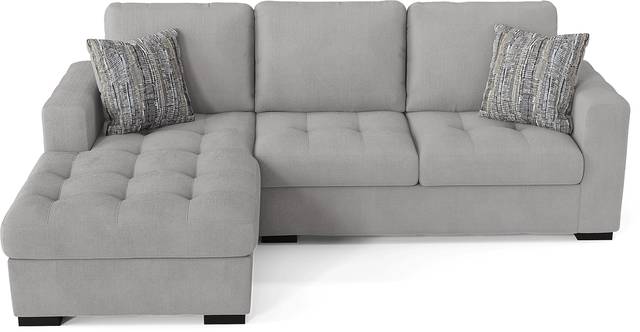 Angelino Heights Gray 2 Pc Sleeper Sectional - Thumbnail - Image 4