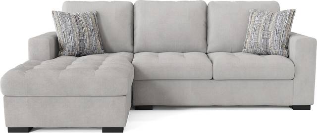 Angelino Heights Gray 2 Pc Sleeper Sectional - Thumbnail - Image 1