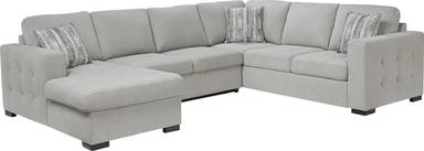 3 pc left arm chaise sleeper sectional
