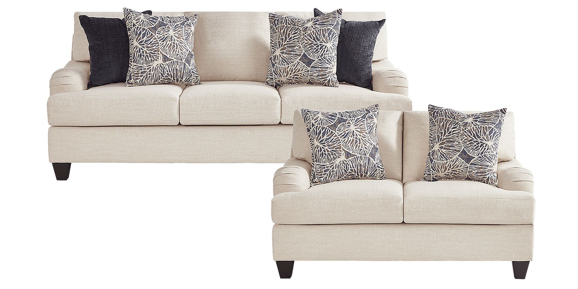 Angelino Heights Beige Acrylic,Polyester Fabric Loveseat Rooms to Go
