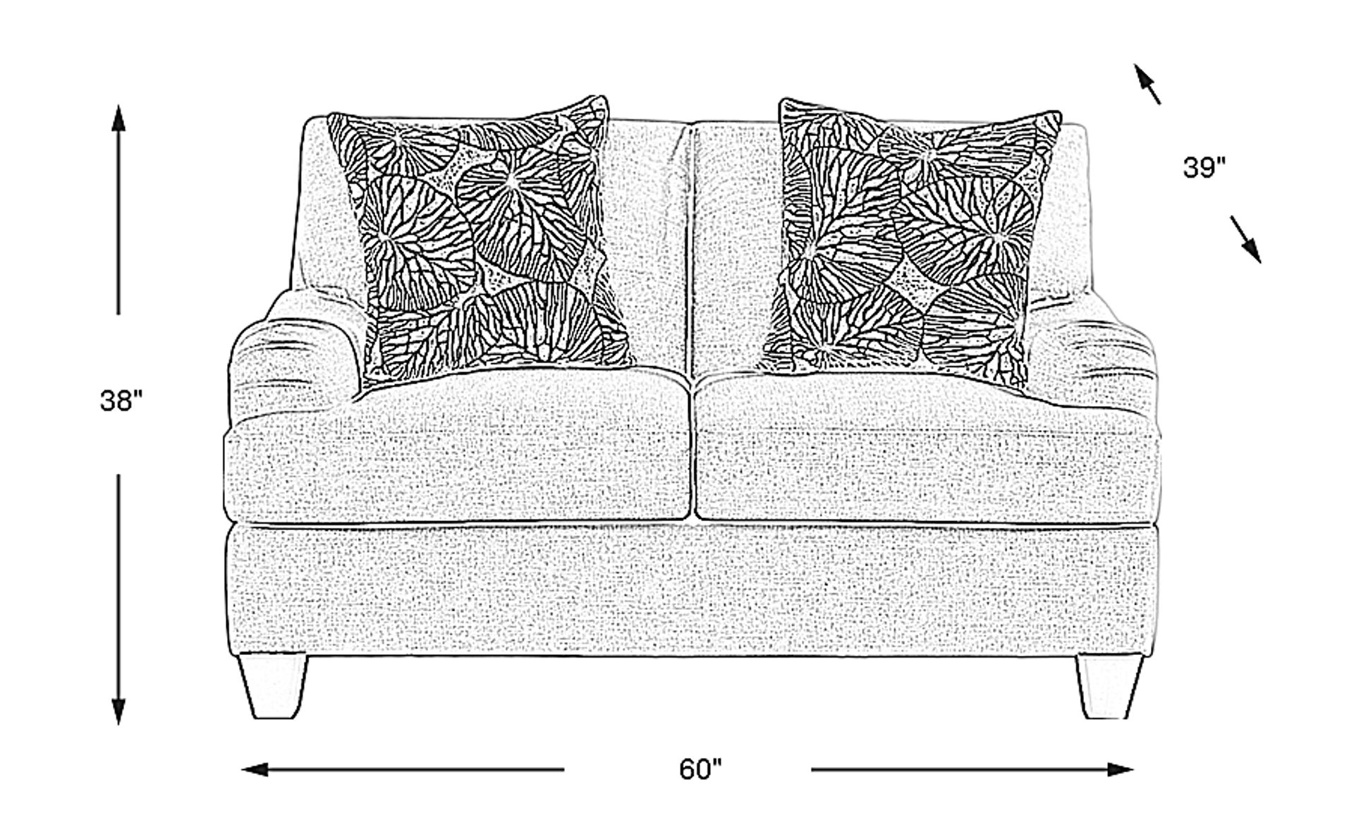 Dimension Image. Please refer to the Dimension Tab on this page for dimension details.