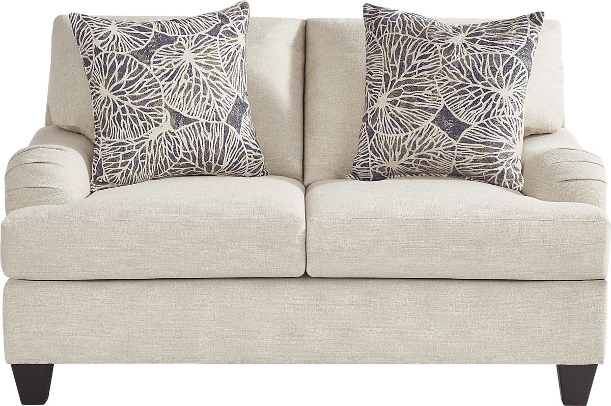 Angelino Hills 2 Pc Beige Acrylic,Polyester Fabric Living Room Set With Sofa, Loveseat Rooms to Go