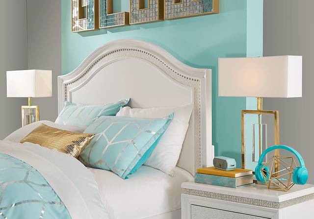 Kids Angelique White 5 Pc Twin Panel Bedroom - Thumbnail - Image 3