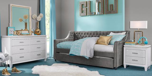 Alena Charcoal 3 Pc Twin Daybed - Thumbnail - Image 2
