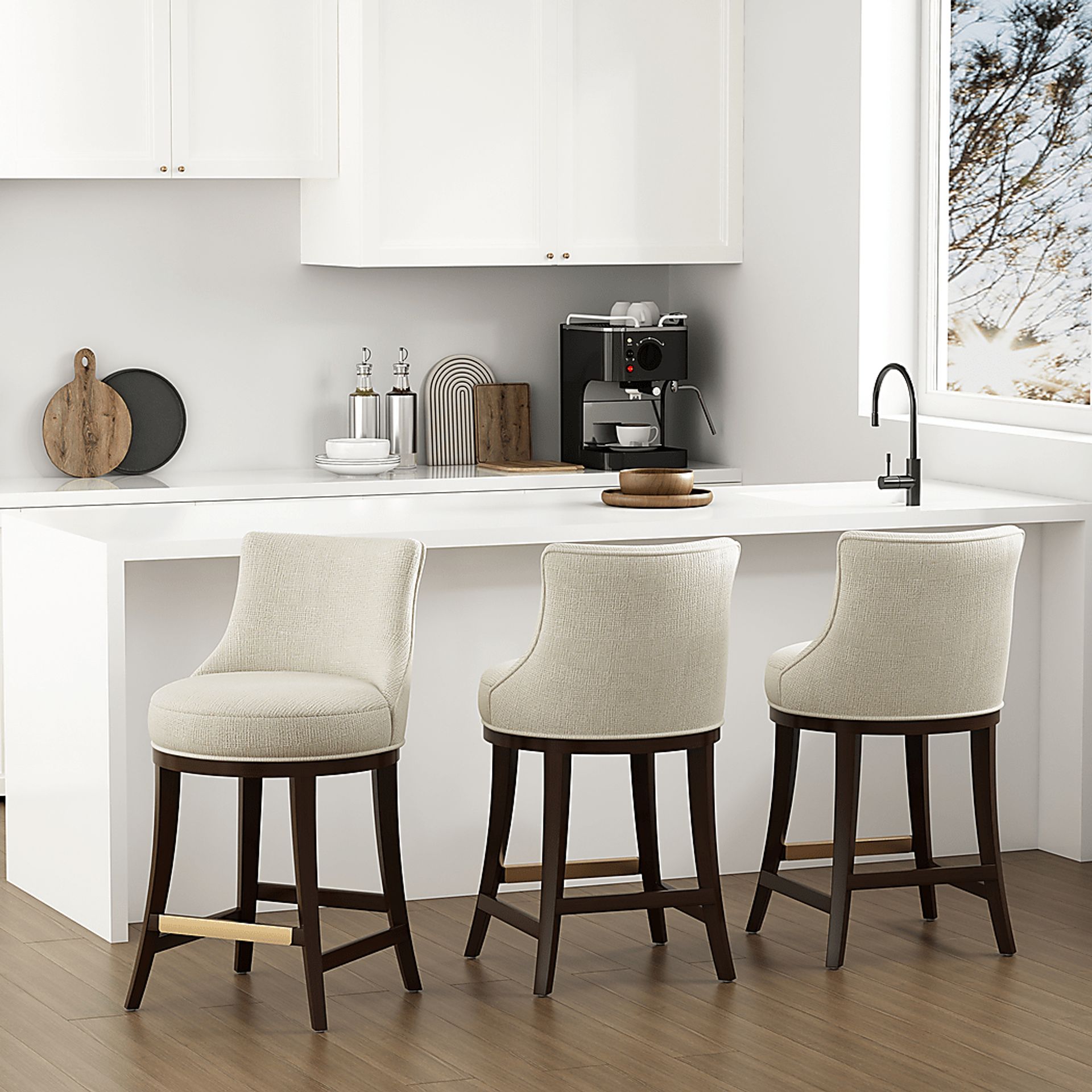 Angelphone Natural Counter Height Stool - Image 2
