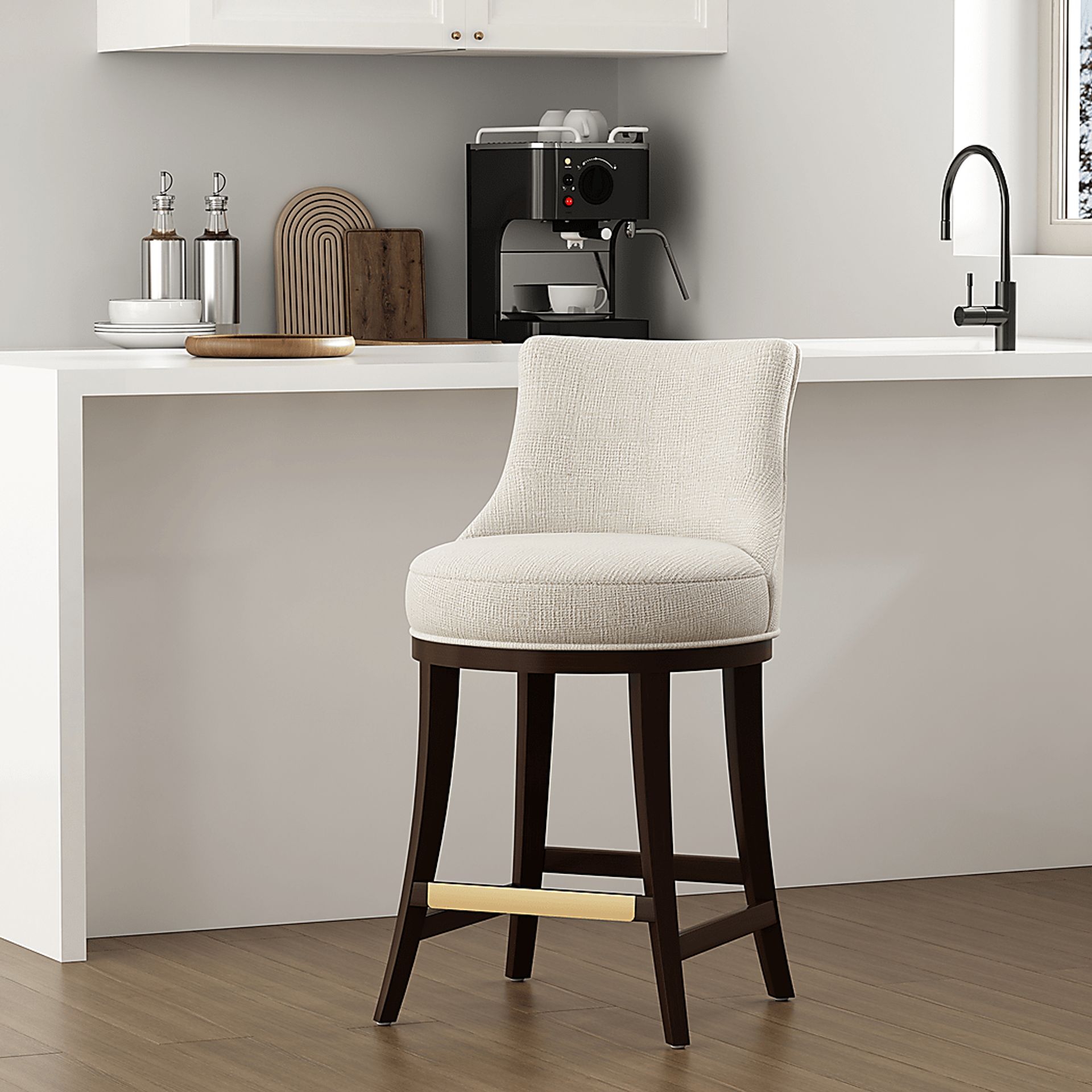Angelphone Natural Counter Height Stool - Image 3