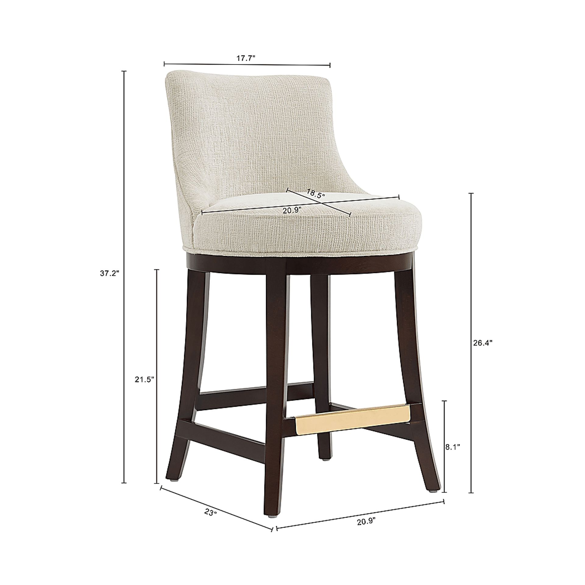 Angelphone Natural Counter Height Stool - Image 4