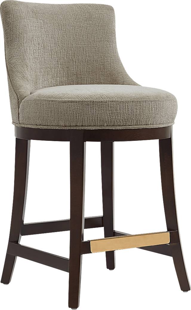 Angelphone Taupe Counter Height Stool - Thumbnail - Image 7