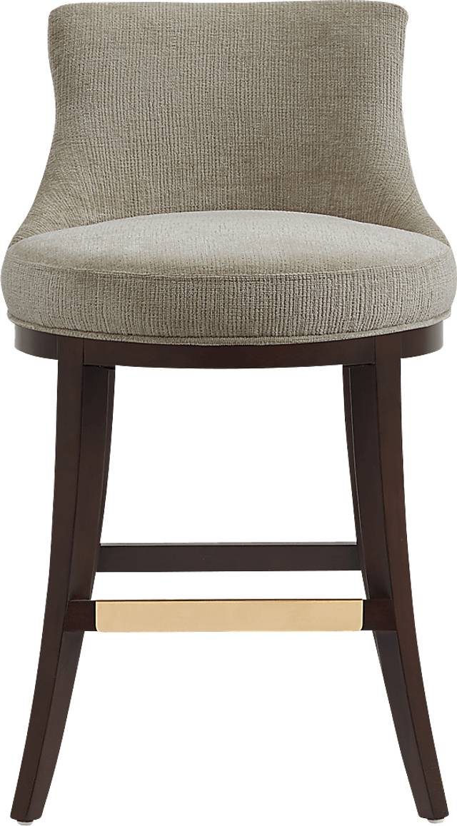 Angelphone Taupe Counter Height Stool - Thumbnail - Image 1