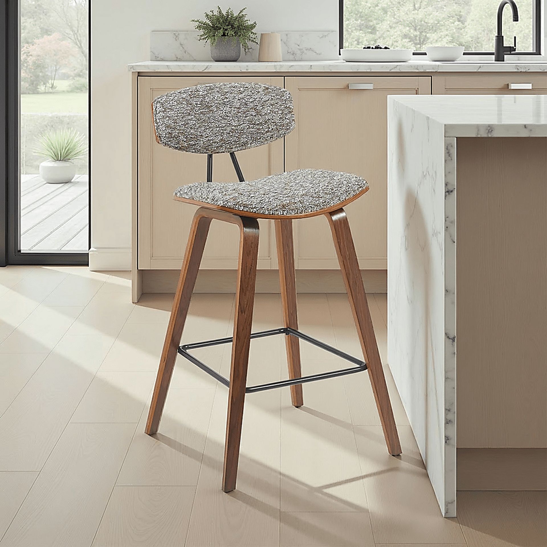 Angelstones I Brown Counter Height Stool - Image 2