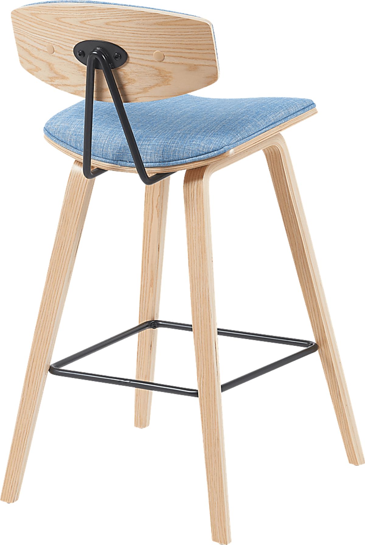 Angelstones III Blue Polyester Fabric Counter Height Stool | Rooms to Go