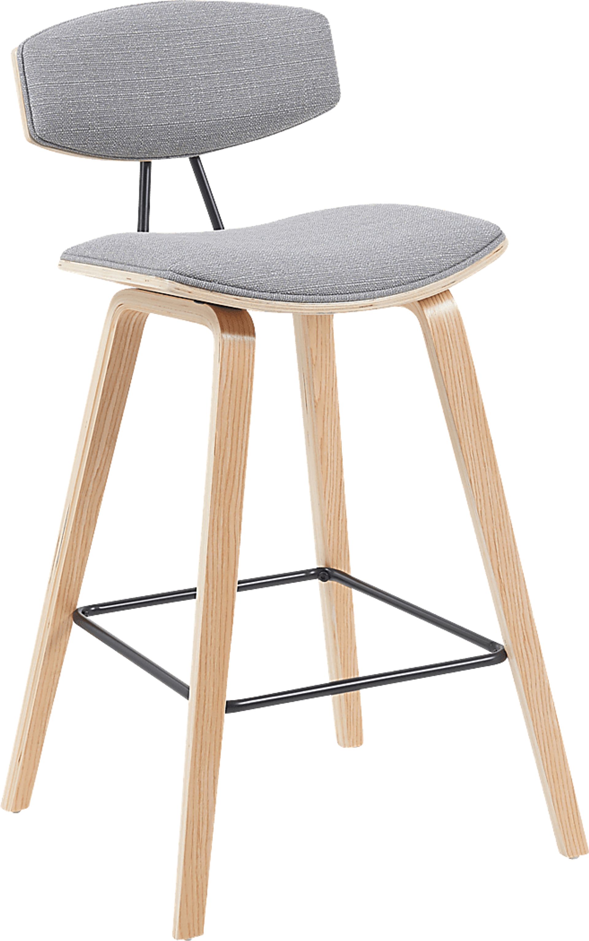 Angelstones III Gray Counter Height Stool - Image 1