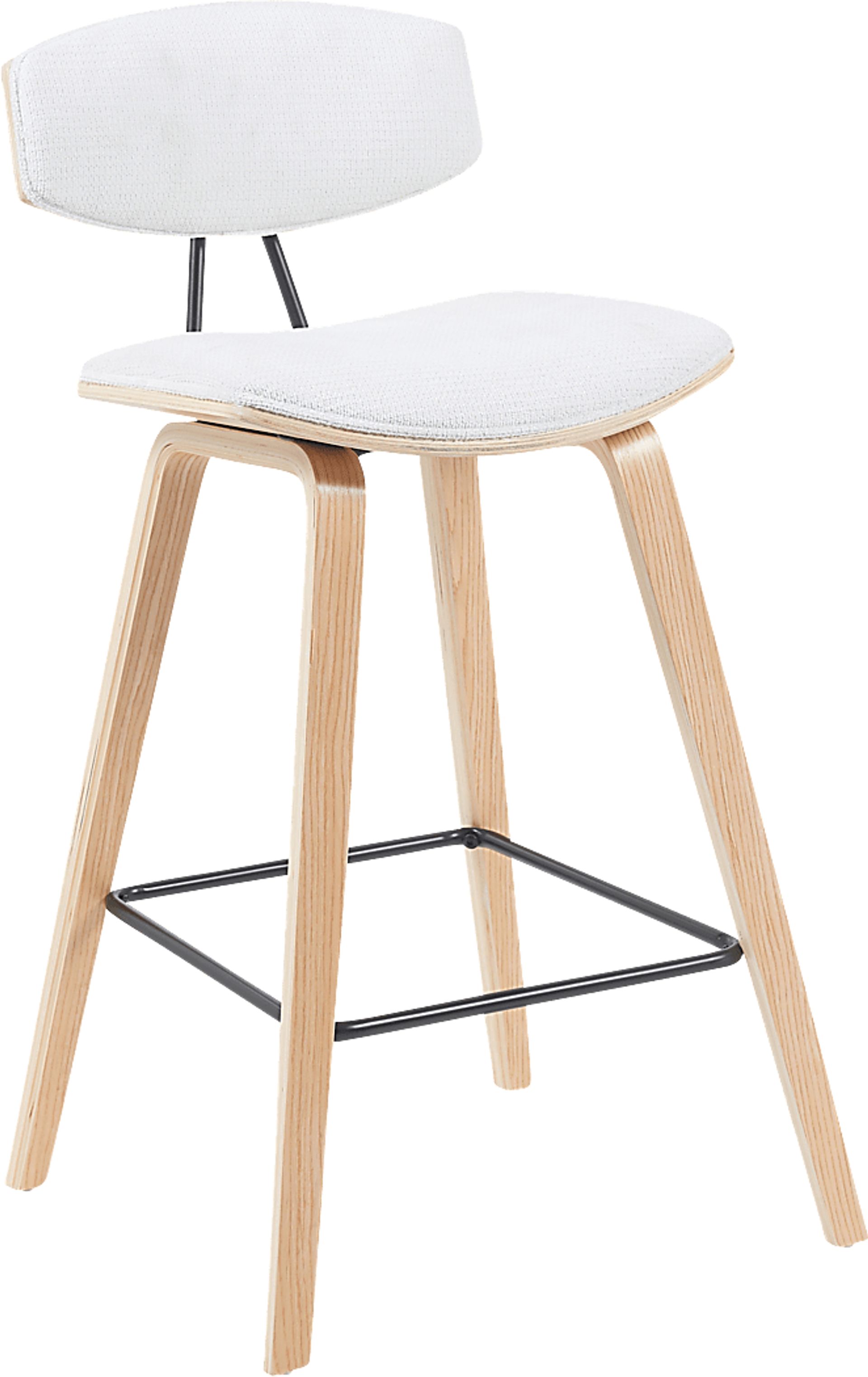 Angelstones III White Counter Height Stool - Image 1