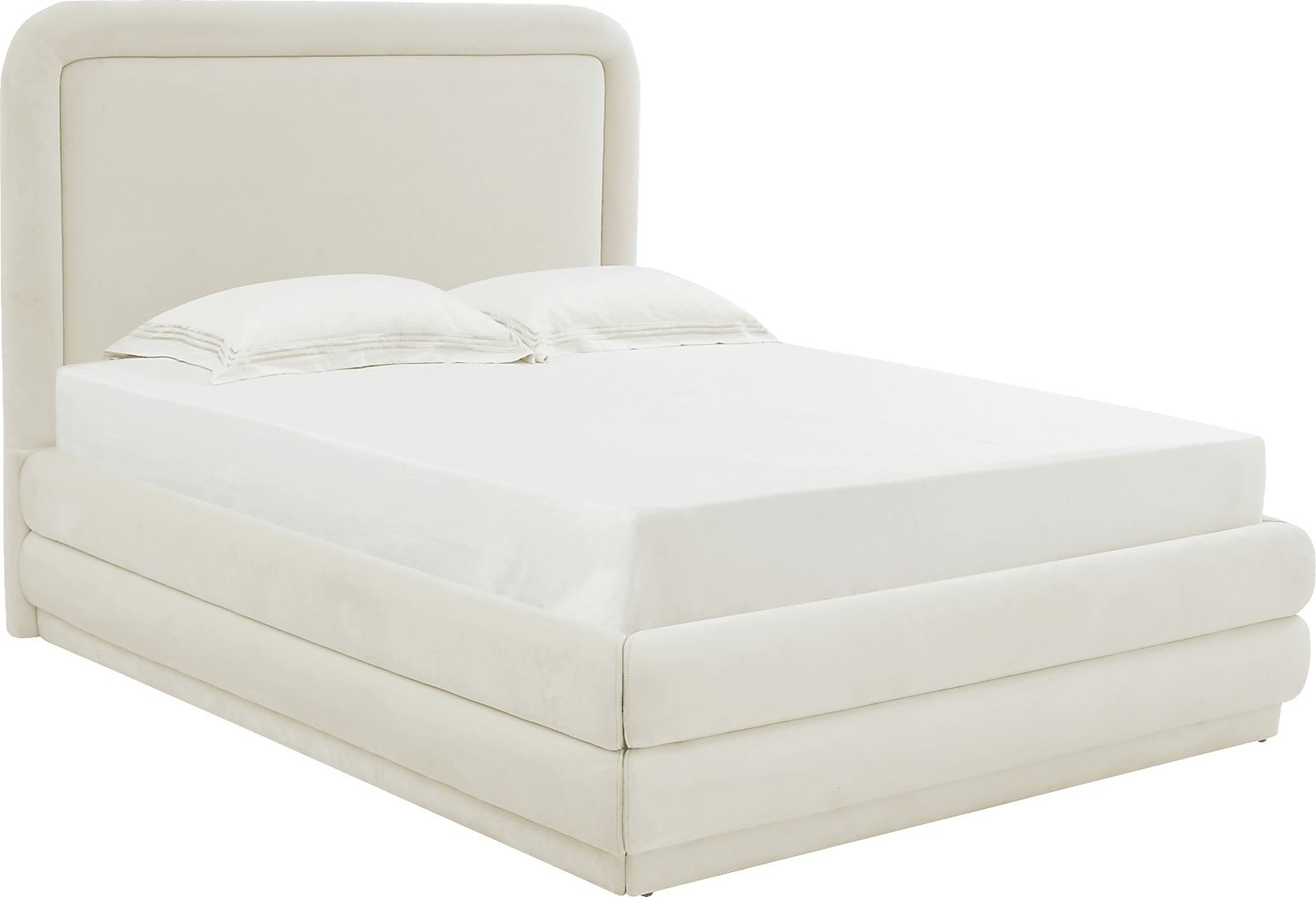 Angelwing Cream Queen Bed