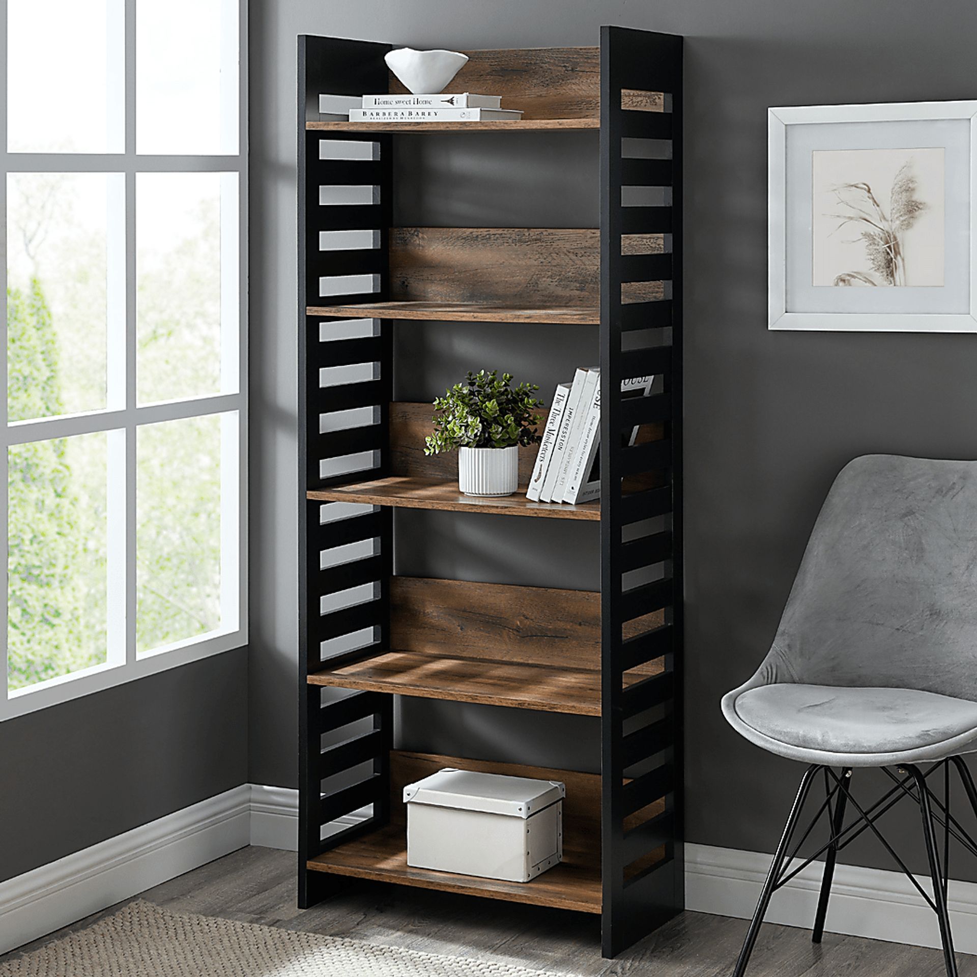 Angelwylde Brown Bookcase - Image 4