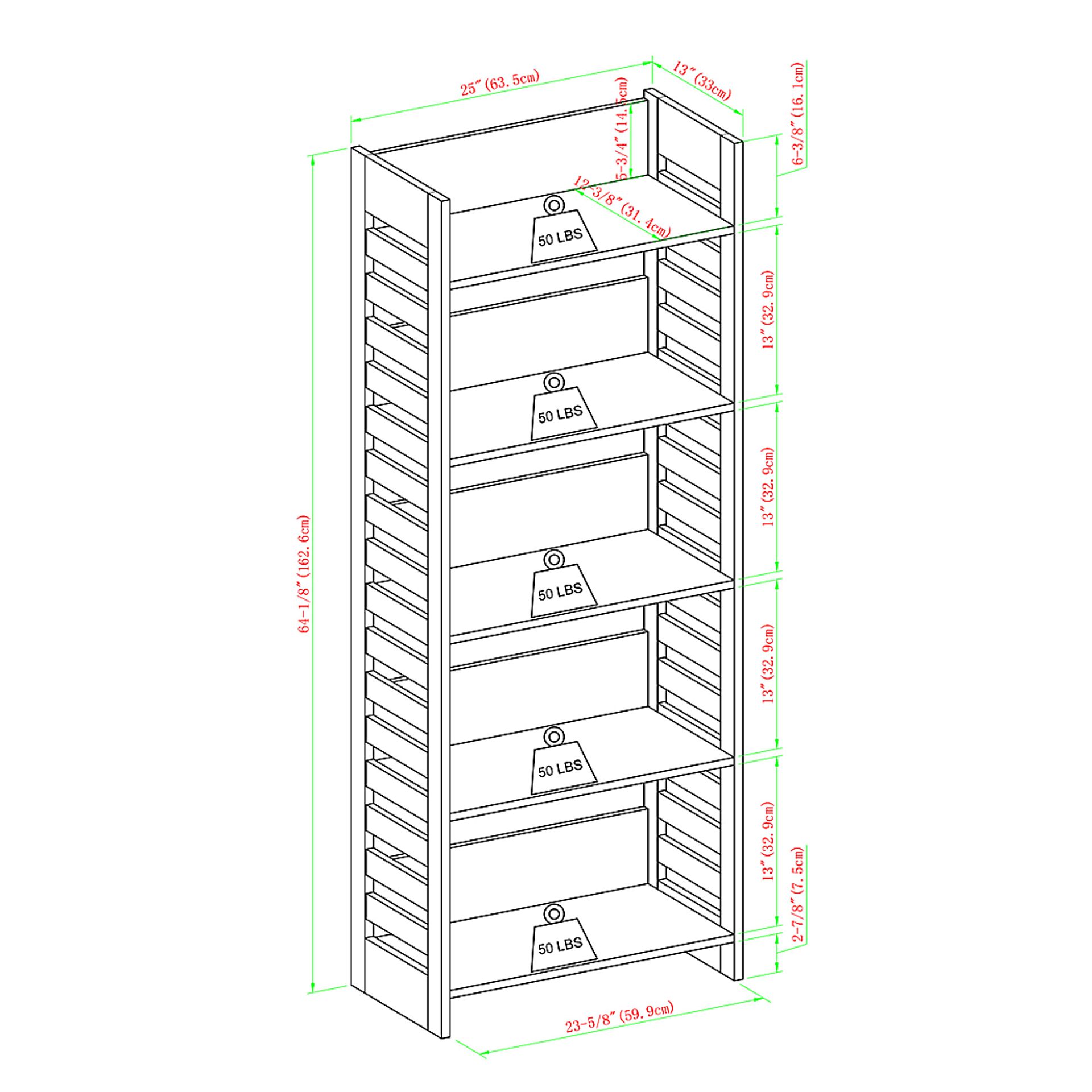 Angelwylde Brown Bookcase - Image 6