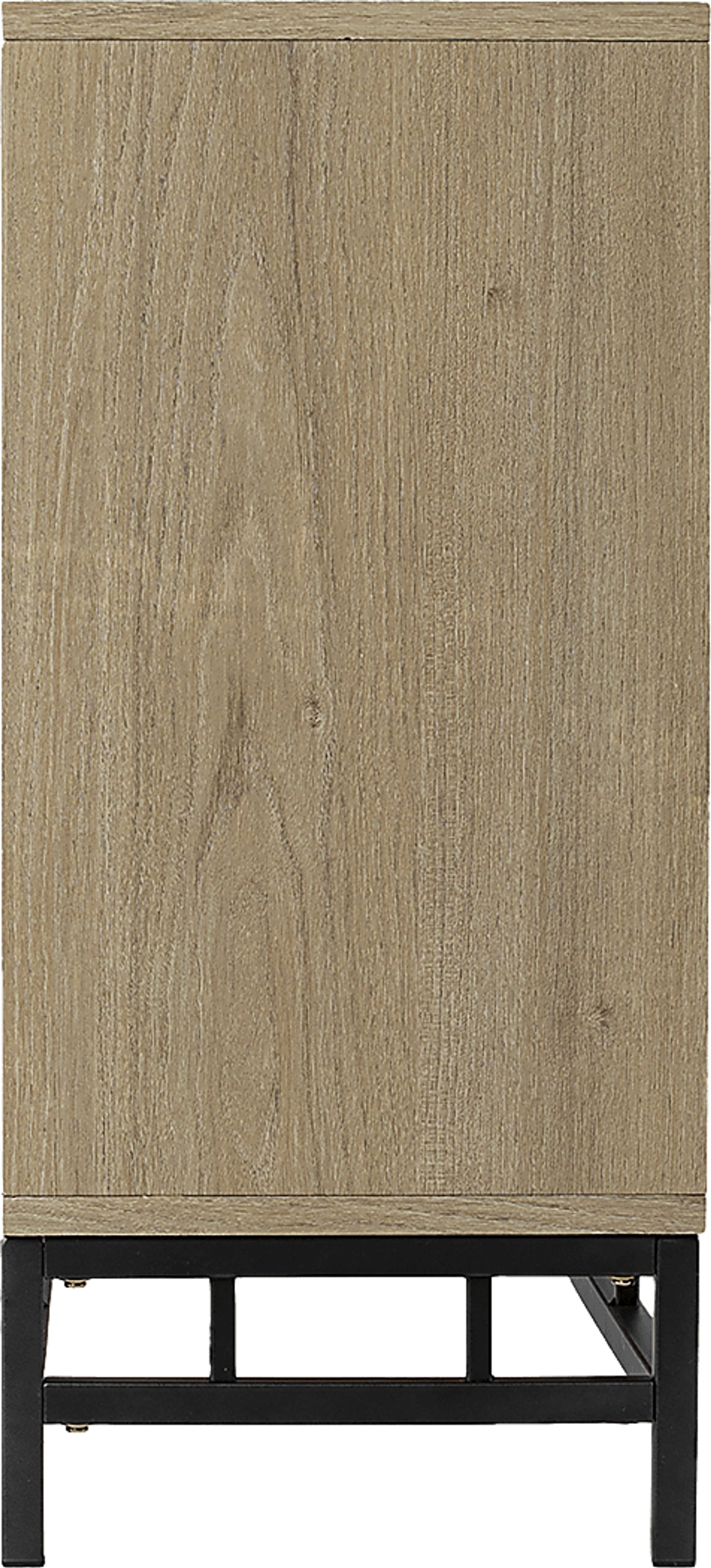 Angevine I Natural 54 in. Console, With Color Changing Electric Fireplace - Image 6