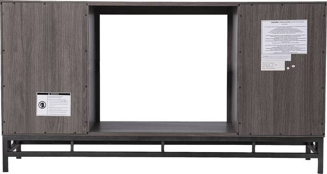 Angevine III Gray 54 in. Console, With Smart Electric Fireplace - Thumbnail - Image 3