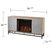 Angevine II Natural 54 in. Console, With Electric Log Fireplace