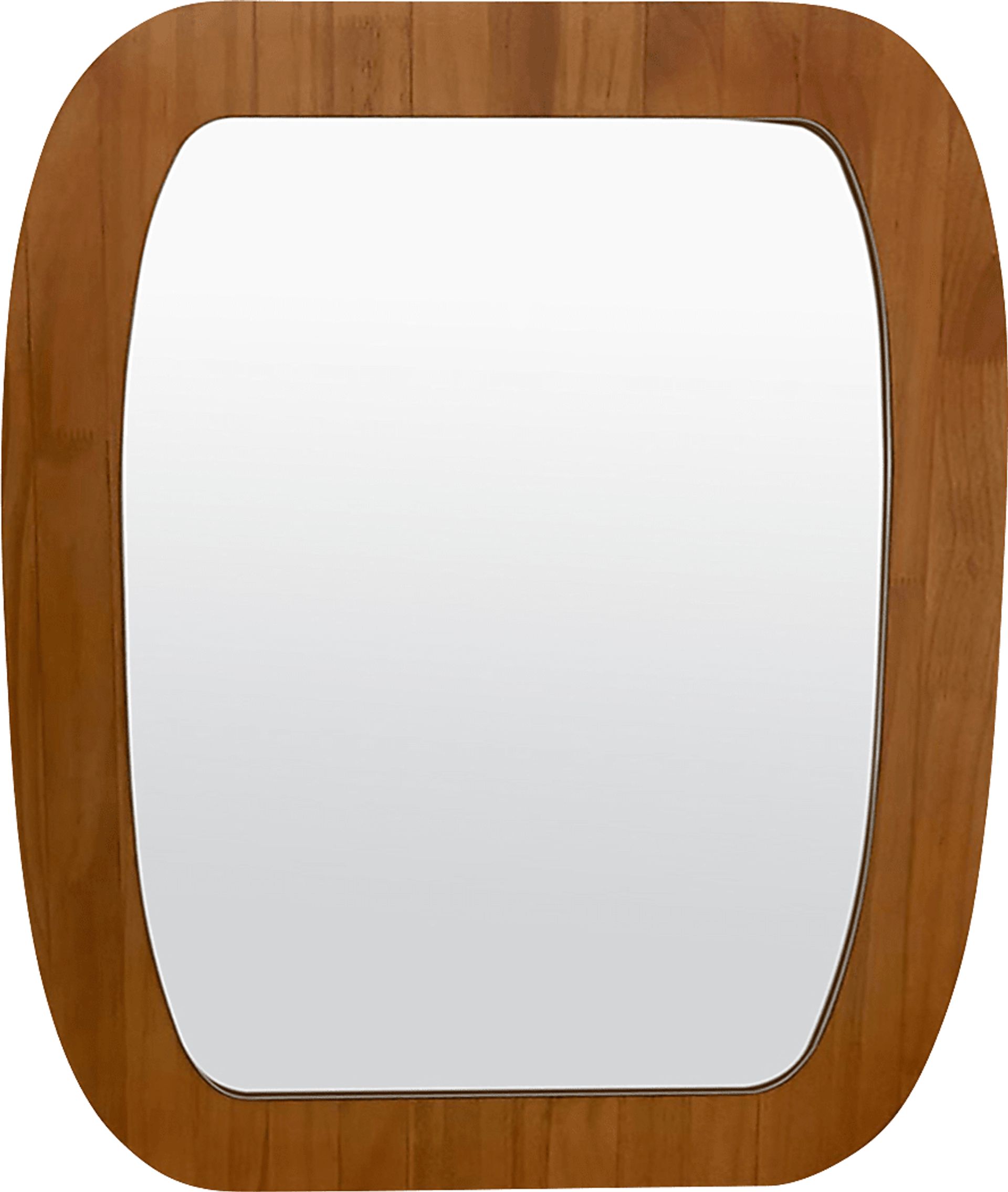 Anglesey Brown Irregular Mirror - Image 1