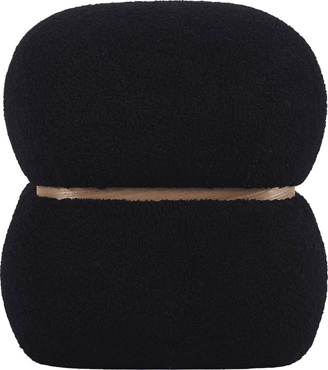 Angouleme I Black Ottoman - Thumbnail - Image 1