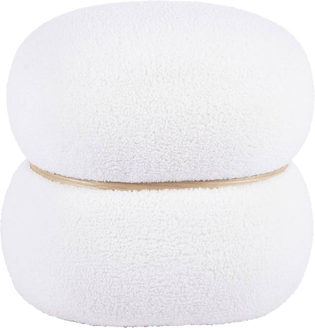 Angouleme I White Ottoman - Thumbnail - Image 3