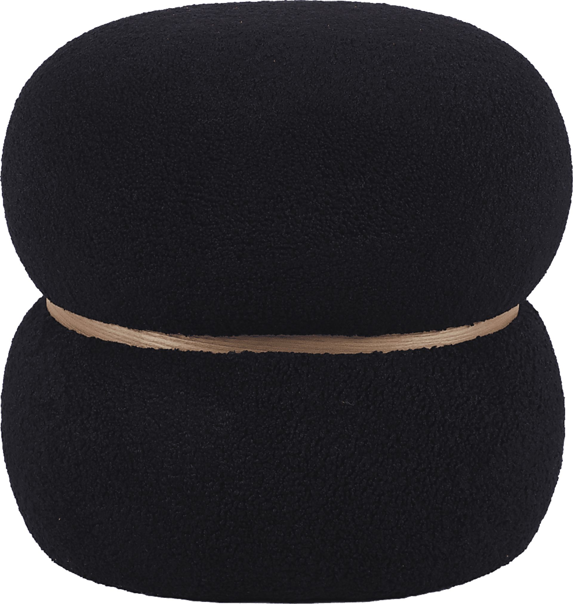 Angouleme II Black Ottoman - Image 3