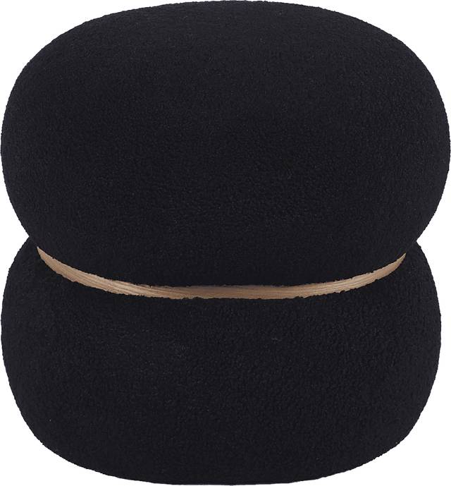 Angouleme II Black Ottoman - Thumbnail - Image 4