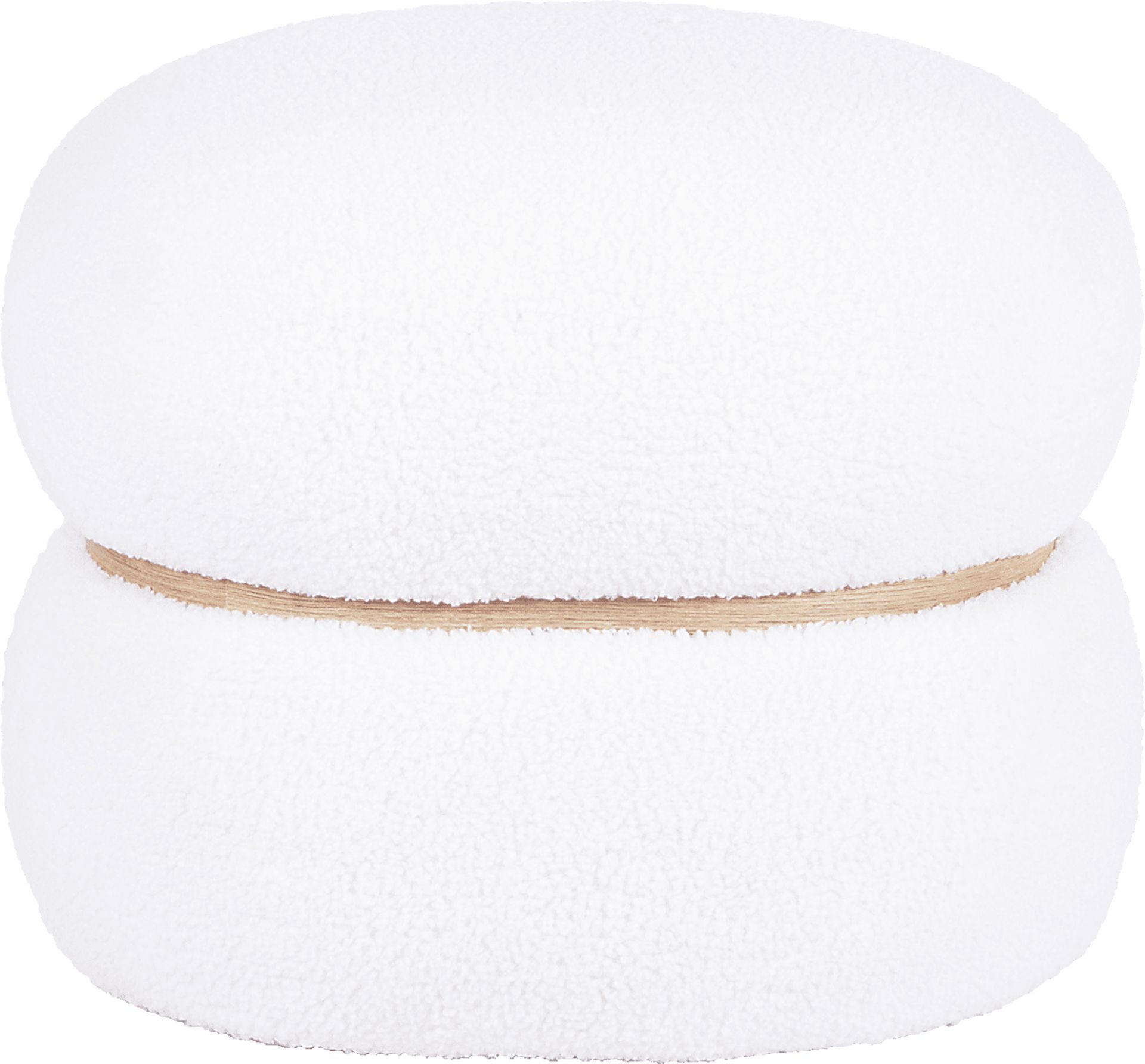 Angouleme II White Ottoman - Image 3